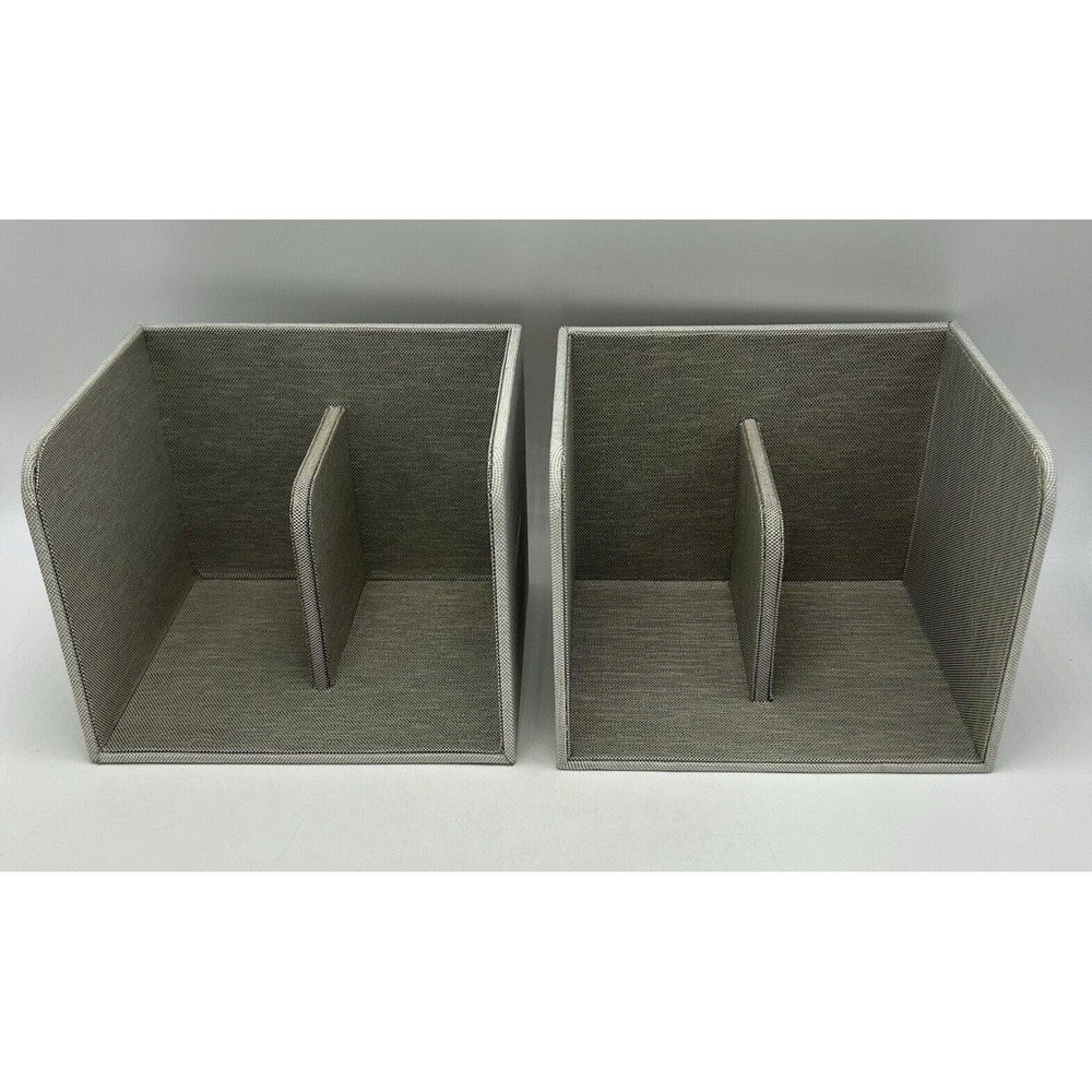 2 Caraway Food Storage Bin Holder Organizer Cabinet Gray x 2 Gray Canvas Read